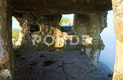 One of mangup kale caves (crimea, ukraine) Stock Photos
