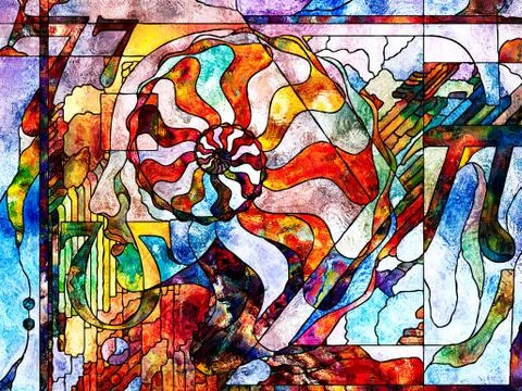 One in Many Stockillustratie