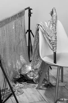 One messy behind the scenes Foto stock