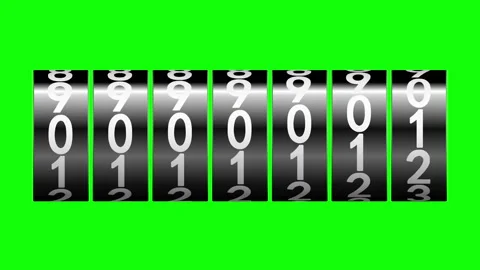 One million on the counter Stock Footage 92047104