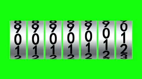 One million on the counter Stockbeeldmateriaal 92047197