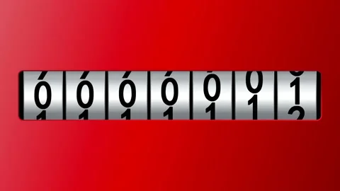 One million on the counter Stock Footage 92047402