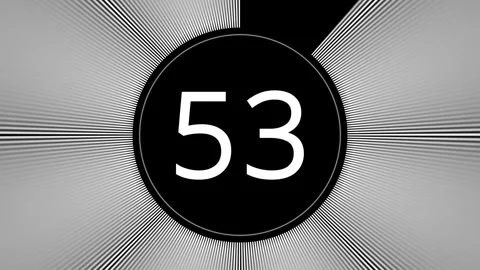 One minute countdown abstract timer clock animation Stock Footage 337512395