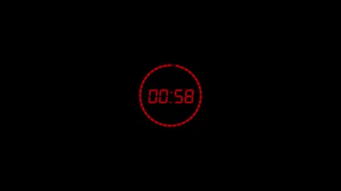 One minute countdown animation with transparent background, countdown timer.. 스톡 동영상 340595751