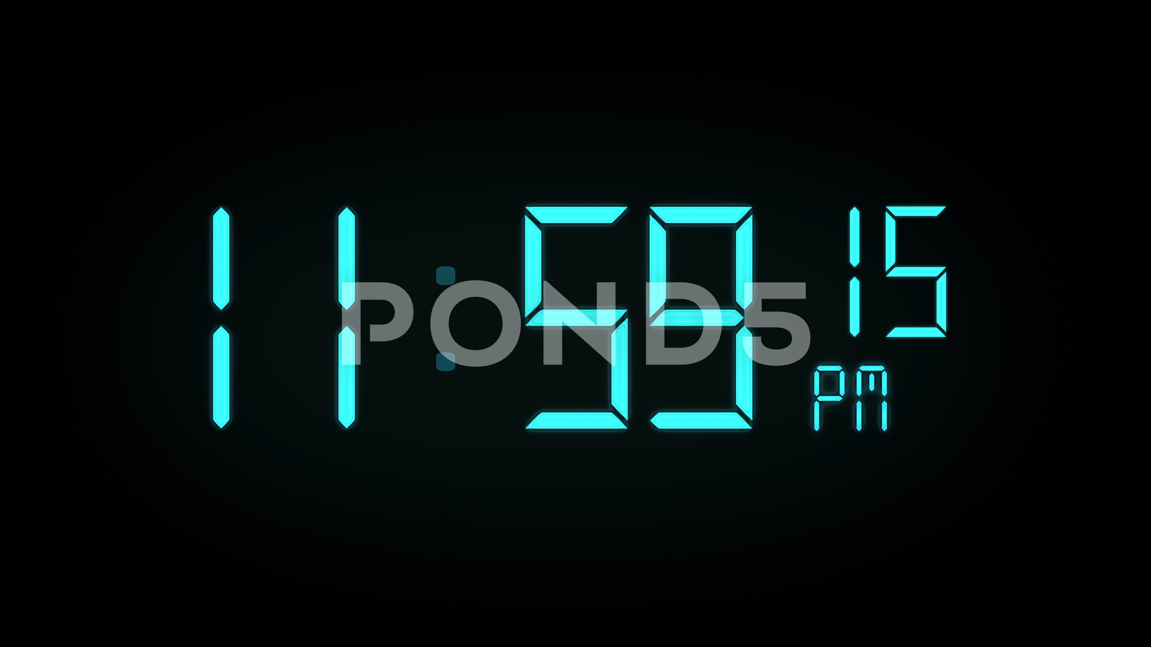 One minute digital clock countdown timer, Backgrounds Motion
