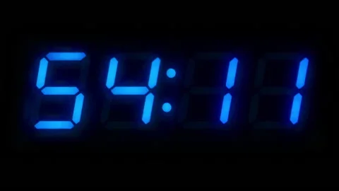 Digital Countdown Timer 1, Technology Stock Footage ft. clock