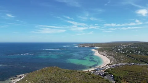 One Minute Of Moving Over Gnarabup Beach in Western Australia. 4k. 60fps. 스톡 동영상 266076589