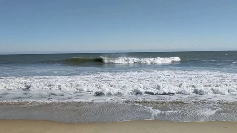 One Minute of Ocean Waves at the Beach in Kitty Hawk North Carolina 動画素材 82505011