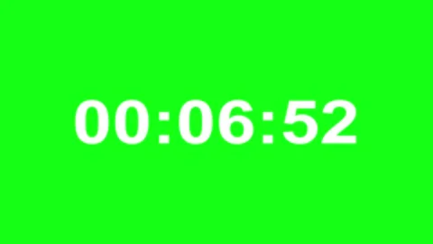 One Minute Timer, Green screen Countdown Timer, Creative Animation of a tim.. Stock Footage 276496891