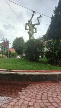 One of the monuments in Tikala field Stock Photos