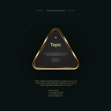 One nice Golden rectangle shape button design on dark background. The gold st Stock Illustration