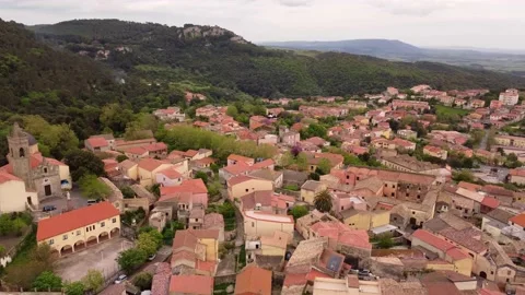 One of the nicest typical countryside small towns in Sardinia Video stock 201618393