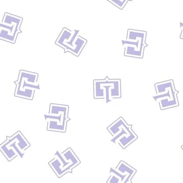 One number glyph seamless pattern Stock Illustration