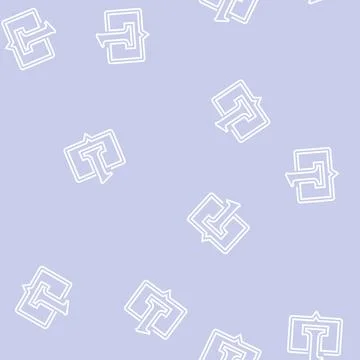 One number line seamless pattern Stock Illustration