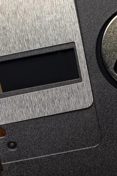 One old disk for storing digital information, flexible magnetic disk for mult Foto stock