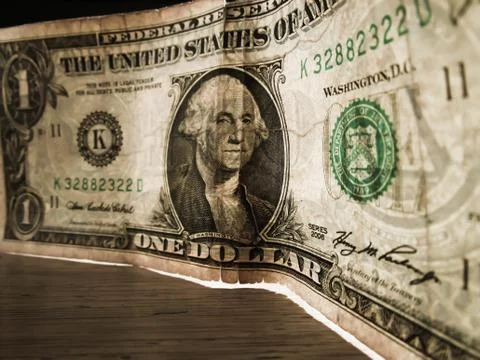 One Old Dollar 스톡 사진