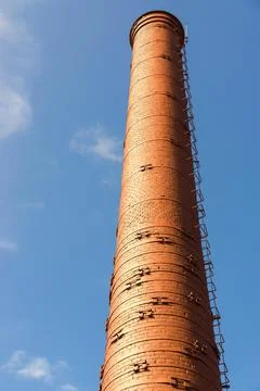 One old pipe a flue closeup Stock Photos