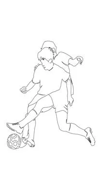 One on one Stock Illustration