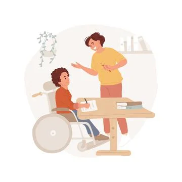 One-on-one support isolated cartoon vector illustration. Ilustración de archivo