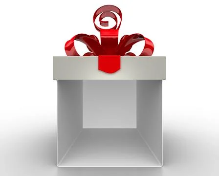 One open gift box Illustrazione stock