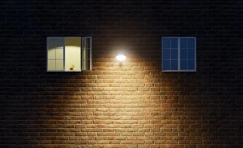 One open window Ilustración de archivo