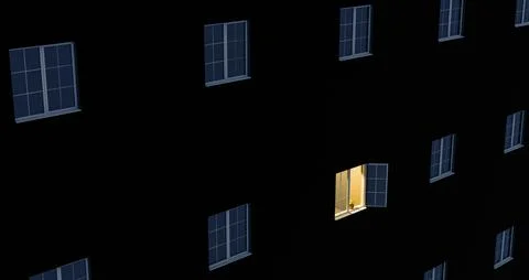 One open window Ilustración de archivo