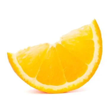 One orange fruit segment or cantle Stock Photos