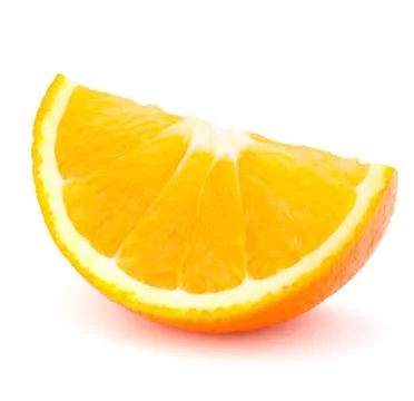 One orange fruit segment or cantle Stock Photos