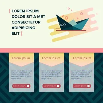 One Page Website Design Stock Illustration