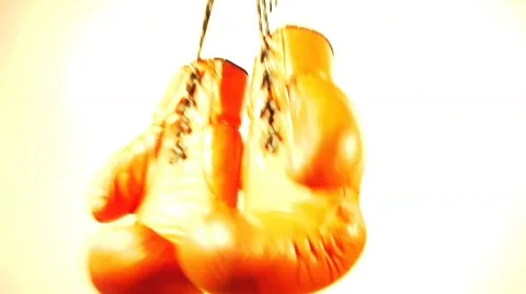 One Pair Red Swinging sharp time lapse Stock Footage 691508