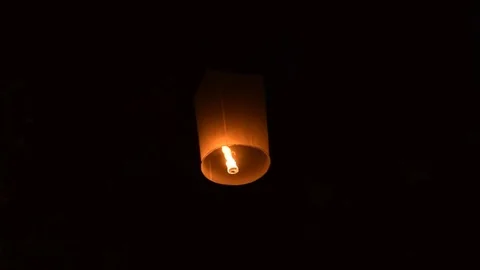 One paper lanterns in Yee-peng festival 2016. Stock Footage 70055536