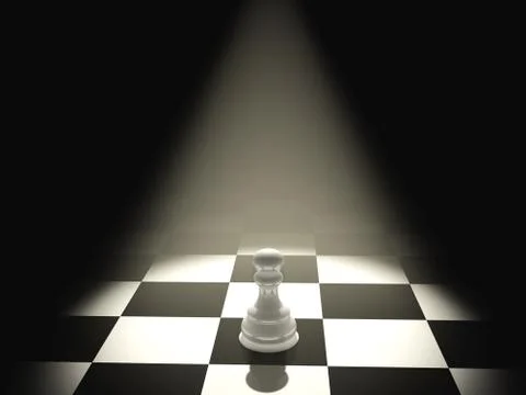 One pawn Stock Illustration