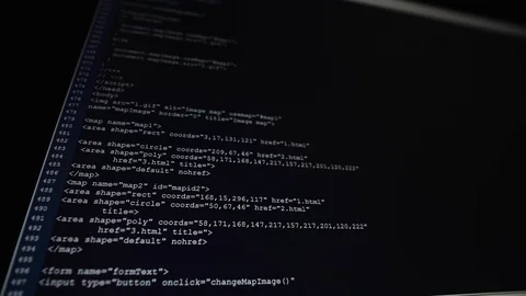 One of PC users are using the software to create a new program's hakkerskoy. Who 스톡 동영상 72461666