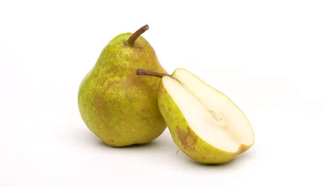 One pear and half a pear Stock Footage 317532585