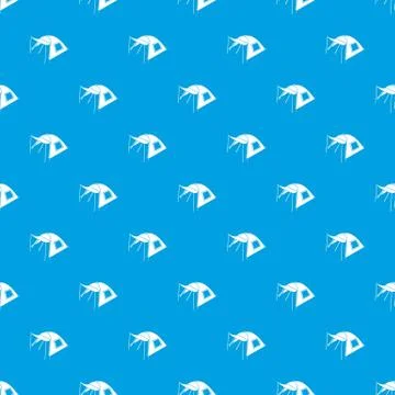 One person tent pattern vector seamless blue Stock Illustration