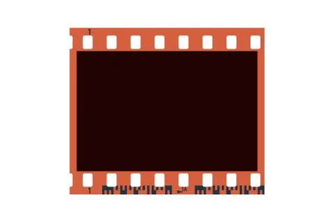 One photo camera blank frames. Camera roll Stock Illustration