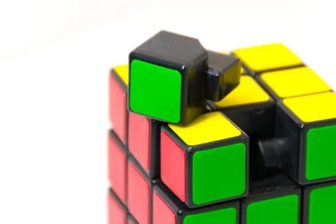 One piece off a magic cube for problem solving Stock Photos
