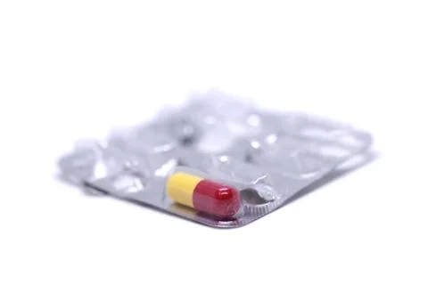 One pill in a blister pack 写真素材
