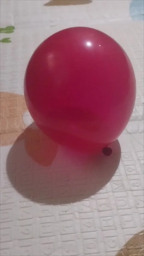 One plain red balloon was moving Stock Footage 294733124
