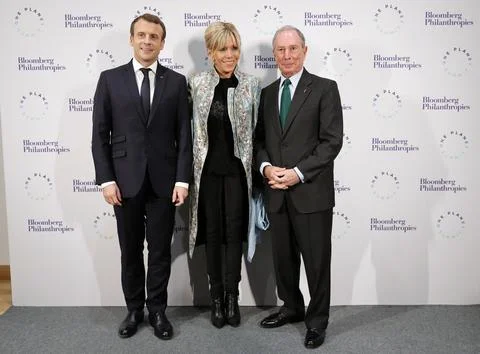 One Planet Summit Bloomberg dinner, Paris, France - 11 Dec 2017 Stock Photos