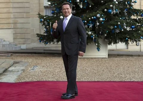 One Planet Summit lunch at Elysee Palace, Paris, France - 12 Dec 2017 스톡 사진