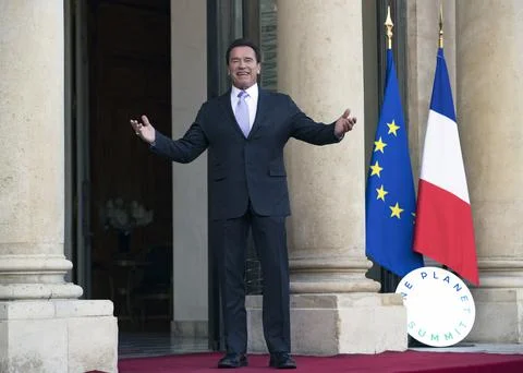 One Planet Summit lunch at Elysee Palace, Paris, France - 12 Dec 2017 스톡 사진