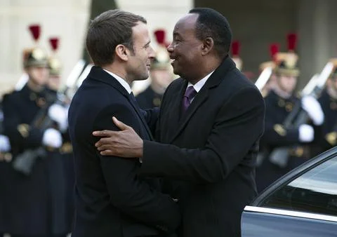 One Planet Summit lunch at Elysee Palace, Paris, France - 12 Dec 2017 Foto stock