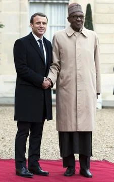One Planet Summit lunch at Elysee Palace, Paris, France - 12 Dec 2017 스톡 사진