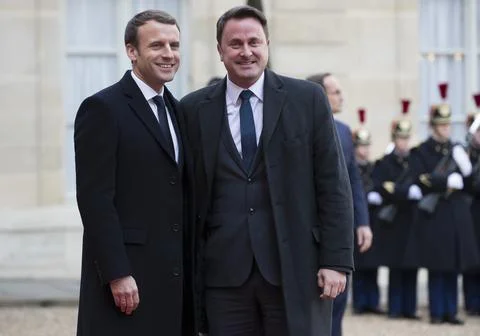 One Planet Summit lunch at Elysee Palace, Paris, France - 12 Dec 2017 Stock Photos