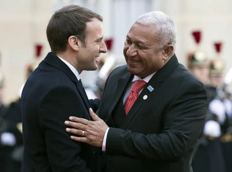 One Planet Summit lunch at Elysee Palace, Paris, France - 12 Dec 2017 Foto stock