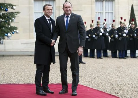 One Planet Summit lunch at Elysee Palace, Paris, France - 12 Dec 2017 Foto stock