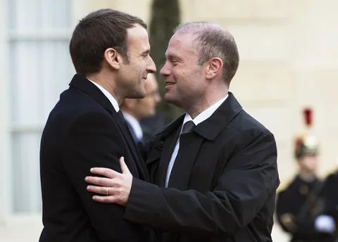 One Planet Summit lunch at Elysee Palace, Paris, France - 12 Dec 2017 Stockfoto's