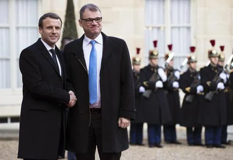 One Planet Summit lunch at Elysee Palace, Paris, France - 12 Dec 2017 Stock-Fotos