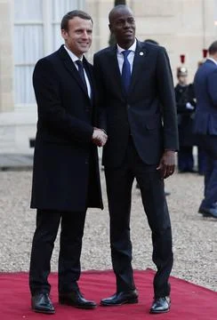 One Planet Summit lunch at Elysee Palace, Paris, France - 12 Dec 2017 写真素材